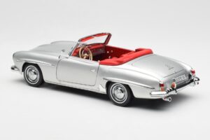 Mercedes 190 SL W121 シルバー Norev 1:18 B660640604 メタル - 画像 7/8