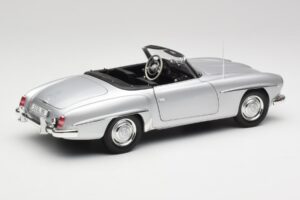 Mercedes 190 SL W121 シルバーグレー Minichamps 1:18 100037031 メタル - 画像 3/8