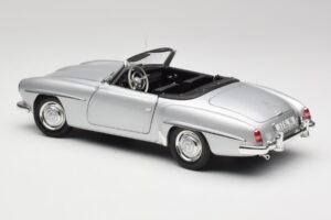 Mercedes 190 SL W121 シルバーグレー Minichamps 1:18 100037031 メタル - 画像 7/8
