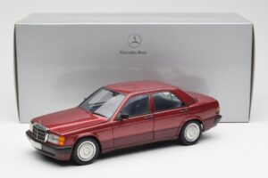 Mercedes 190E W201 2.0 レッド Dealer Edition AUTOart 1:18 B66040383 メタル - 画像 8/8