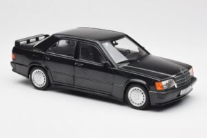 Mercedes 190E 2.3-16 W201 ブラック ディーラー エディション Norev 1:18 B66040663 メタル - 画像 6/8