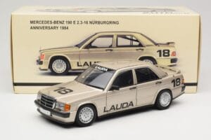 Mercedes 190E 2.3-16 W201 #1 N. Lauda Race of Champions Nurburgring 1984 AUTOart 1:18 88431 メタル - 画像 8/8