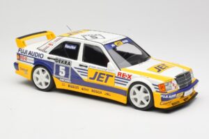 Mercedes 190E 2.5-16 EVO 1 W201 Team MS-Jet #5 M. Reuter DTM 1989 Minichamps 1:18 155893605 メタル - 画像 4/6