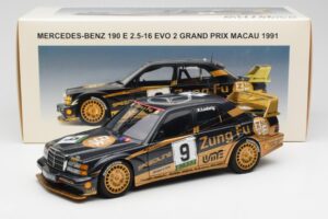 Mercedes 190E 2.5-16 Evo II #9 K. Ludwig Macau GP 3rd Place 1991 AUTOart 1:18 89135 メタル - 画像 8/8