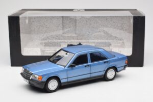Mercedes 190E W201 ダイヤモンド ブルー ディーラー エディション Norev 1:18 B66040661 メタル - 画像 8/8