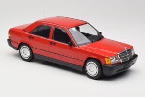 Mercedes 190E W201 レッド Minichamps 1:18 155037000 メタル - 画像 4/6