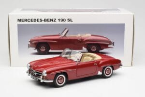 Mercedes 190SL W198 レッド AUTOart 1:18 76116 メタル - 画像 8/8