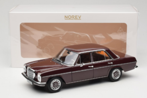 Mercedes 200 W115 ダークレッドブラウン Norev 1:18 183778 メタル - 画像 8/8