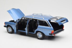 Mercedes 200 S123 T-Model ダイヤモンド ブルー ディーラー エディション Norev 1:18 B66040671 メタル - 画像 5/8