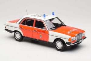 Mercedes 200 W123 アンビュランス ホワイト Norev 1:18 183834 メタル - 画像 4/8
