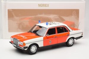 Mercedes 200 W123 アンビュランス ホワイト Norev 1:18 183834 メタル - 画像 8/8
