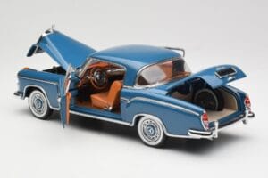 Mercedes 220 SE W128 ブルー Sun Star 1:18 3561 メタル - 画像 5/8