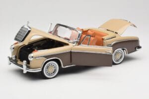 Mercedes 220 SE W128 カブリオレ ブロンズレッド Sun Star 1:18 3572 メタル - 画像 2/8