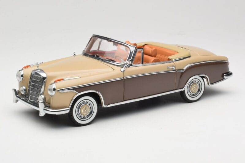 Mercedes 220 SE W128 カブリオレ ブロンズレッド Sun Star 1:18 3572 メタル