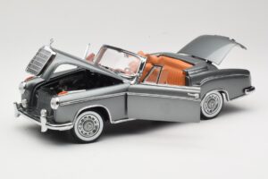 Mercedes 220 SE W128 カブリオレ Grey Metallic Sun Star 1:18 3352-M1 メタル - 画像 2/8