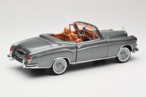 Mercedes 220 SE W128 カブリオレ Grey Metallic Sun Star 1:18 3352-M1 メタル - 画像 3/8