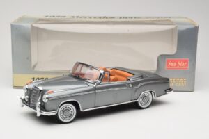 Mercedes 220 SE W128 カブリオレ Grey Metallic Sun Star 1:18 3352-M1 メタル - 画像 8/8