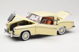 Mercedes 220 SE W128 クーペ ベージュ Sun Star 1:18 3562 メタル - 画像 2/8