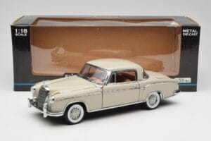 Mercedes 220 SE W128 Coupe ライトグレー Sun Star 1:18 3568 メタル - 画像 8/8