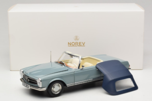 Mercedes 230 SL W113 Horizon Blue Norev 1:18 183992 メタル - 画像 9/9
