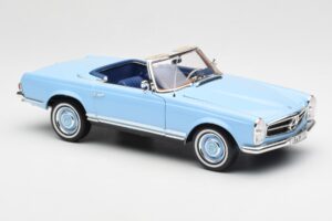 Mercedes 230 SL W113 Pagoda ホライズン ブルー ディーラー エディション Norev 1:18 B66040633 メタル - 画像 8/10