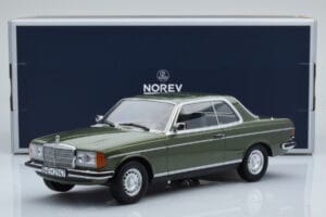 Mercedes 280 CE W123 クーペ グリーン Norev 1:18 183704 メタル - 画像 6/6