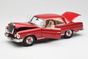 Mercedes 280 SE W108 レッド Norev 1:18 193527 メタル - 画像 2/8