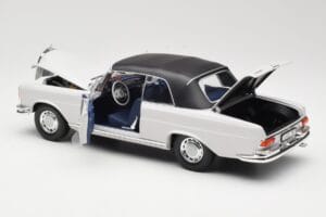 Mercedes 280 SE W111 カブリオレ ライトグレー Norev 1:18 183530 メタル - 画像 5/8