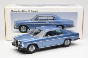 Mercedes 280C/8 W114 クーペ ブルー メタリック AUTOart 1:18 76187 メタル - 画像 8/8