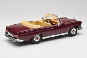 Mercedes 280SE W108 ボルドーレッド Maisto 1:18 31811 メタル - 画像 3/8