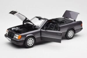 Mercedes 300 CE-24 W124 カブリオレ パープルメタリック Norev 1:18 183567 メタル - 画像 2/10