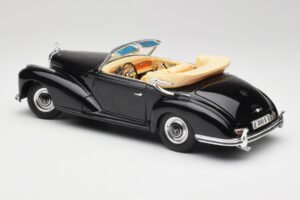 Mercedes 300 S W188 カブリオレ ブラック Tchibo 1:18 36782 メタル - 画像 7/8