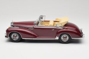 Mercedes 300 SC W188 カブリオレ ダークレッド KK-Scale 1:18 KKDC180942 メタル - 画像 3/6
