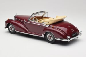 Mercedes 300 SC W188 カブリオレ ダークレッド KK-Scale 1:18 KKDC180942 メタル - 画像 5/6