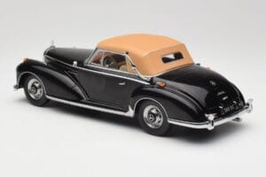 Mercedes 300 SC W188 カブリオレ ソフトトップ ブラック KK-Scale 1:18 KKDC180943 メタル - 画像 5/6