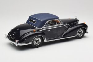 Mercedes 300 SC W188 カブリオレ ソフトトップ ダークブルー KK-Scale 1:18 KKDC180944 メタル - 画像 2/6