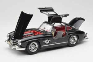 Mercedes 300 SL W198 ブラック Bburago 1:18 35791 メタル - 画像 2/8