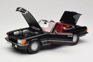 Mercedes 300 SL R107 ブラック Norev 1:18 183511 メタル - 画像 2/8