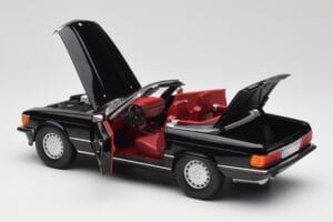Mercedes 300 SL R107 ブラック Norev 1:18 183511 メタル - 画像 5/8