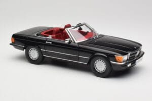 Mercedes 300 SL R107 ブラック Norev 1:18 183511 メタル - 画像 6/8