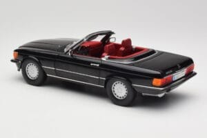 Mercedes 300 SL R107 ブラック Norev 1:18 183511 メタル - 画像 7/8