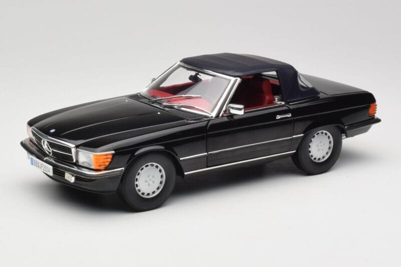 Mercedes 300 SL R107 ブラック Norev 1:18 183511 メタル