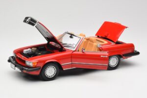 Mercedes 300 SL R107 レッド Norev 1:18 B66040623 メタル - 画像 2/8