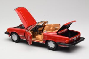 Mercedes 300 SL R107 レッド Norev 1:18 B66040623 メタル - 画像 5/8