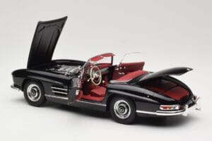 Mercedes 300 SL W198 Roadster ブラック Minichamps 1:18 180039036 メタル - 画像 5/8