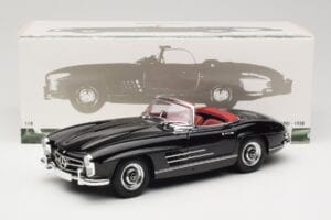 Mercedes 300 SL W198 Roadster ブラック Minichamps 1:18 180039036 メタル - 画像 8/8