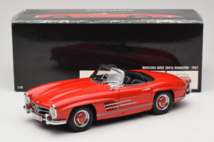 Mercedes 300 SL Roadster レッド Minichamps 1:18 180039031 メタル - 画像 8/8