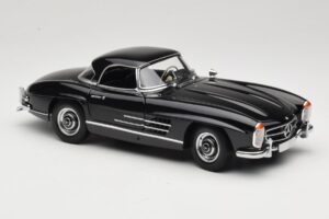 Mercedes 300 SL W198 ロードスター With Hardtop ブラック Minichamps 1:18 180039040 メタル - 画像 6/8