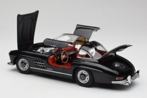 Mercedes 300 SL W198 ブラック Minichamps 1:18 180039004 メタル - 画像 5/8