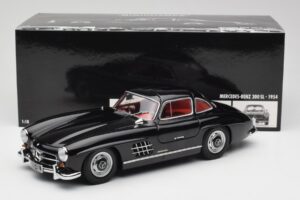 Mercedes 300 SL W198 ブラック Minichamps 1:18 180039004 メタル - 画像 8/8
